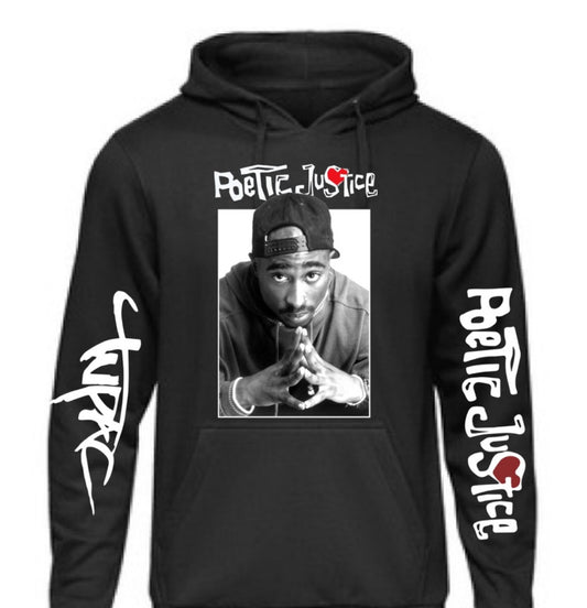 2 Pac x Poetic Justice Hoodie S-5XL New Rap HipHop Promo Merch 2024