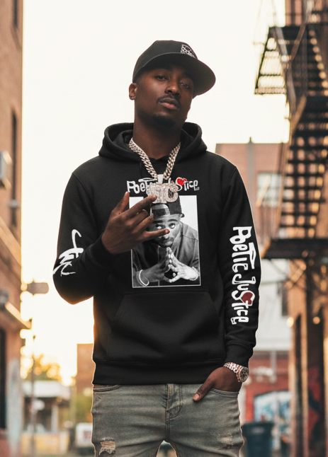 2 Pac x Poetic Justice Hoodie S-5XL New Rap HipHop Promo Merch 2024