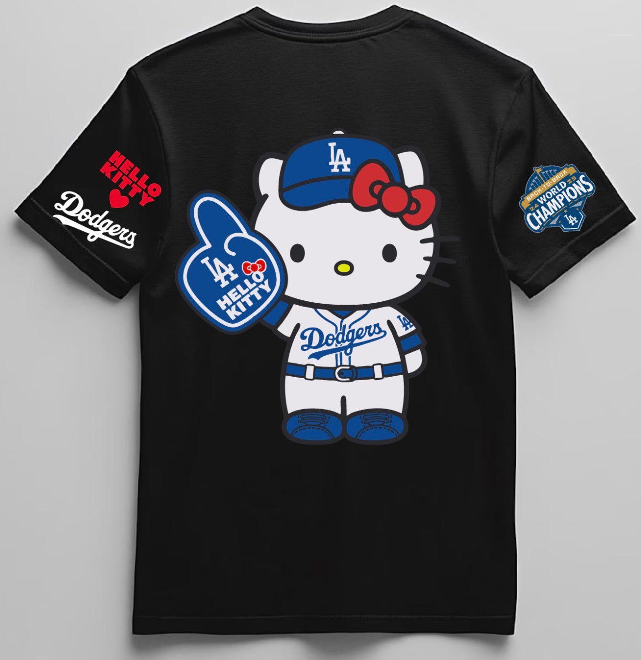 Hello Kitty Dodgers Night Collab T shirt Kids x Adult Sizes 2025