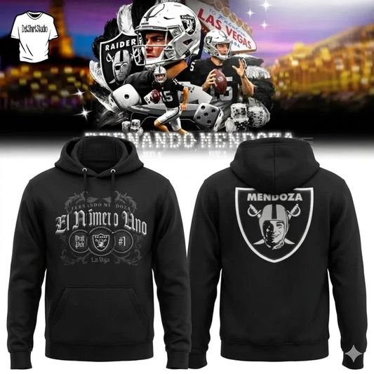 Fernando Mendoza El #1 Raiders Hoodie New S-5X (Copy)