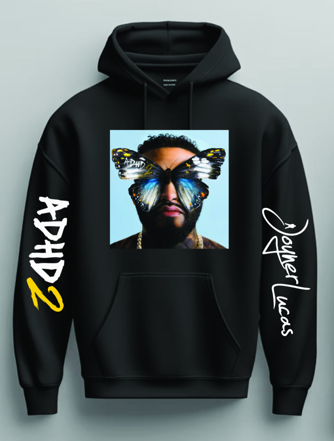 Joyner Lucas ADHD 2 Cover Da Merch Plug Xclusive Pullover Hoodie New S-5XL