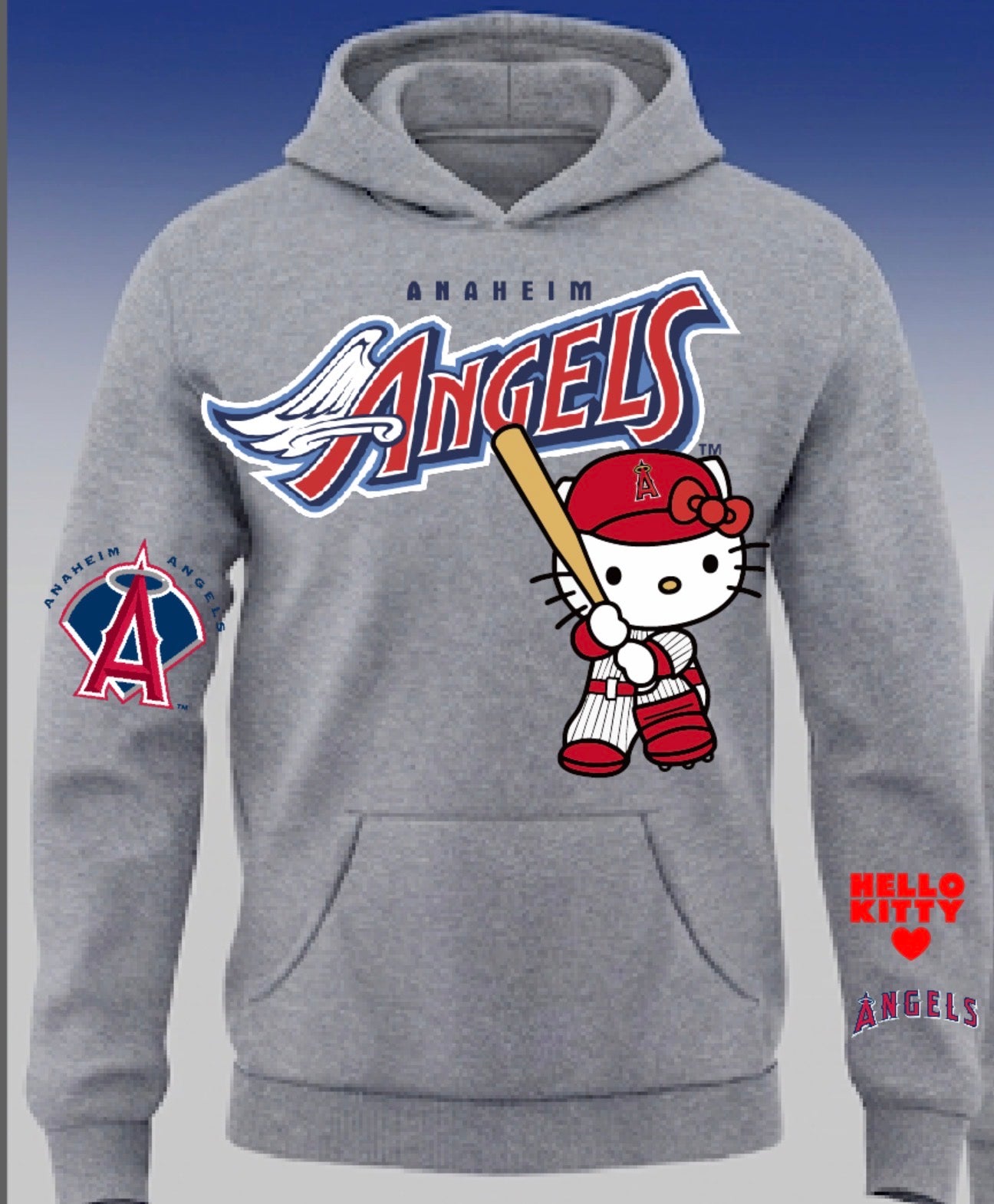 Anaheim Angels X Hello Kitty Pullover Hoodie 2026 New S-5XL (Copy)