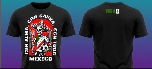 Mexico Con Alma, Con Garra, Con Todo T shirt Merch New S-5Xl