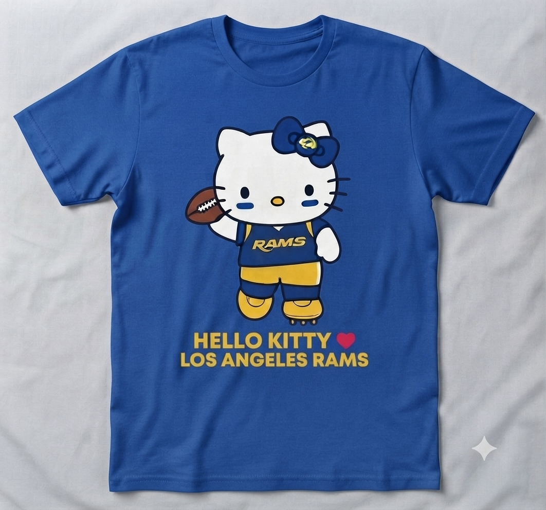 Hello Kitty x LA Rams Package 2026 T shirt Kids x Adult Sizes 2025 (Copy)