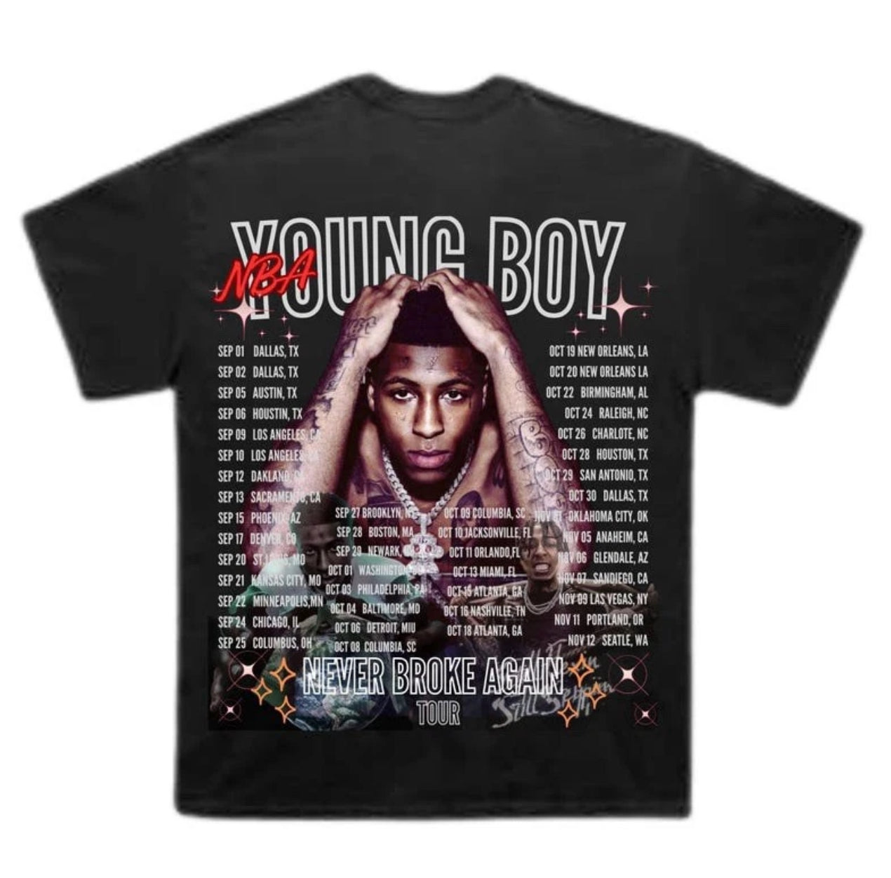 NBA Youngboy MASA Tour Merch T shirt New S-5XL 2025