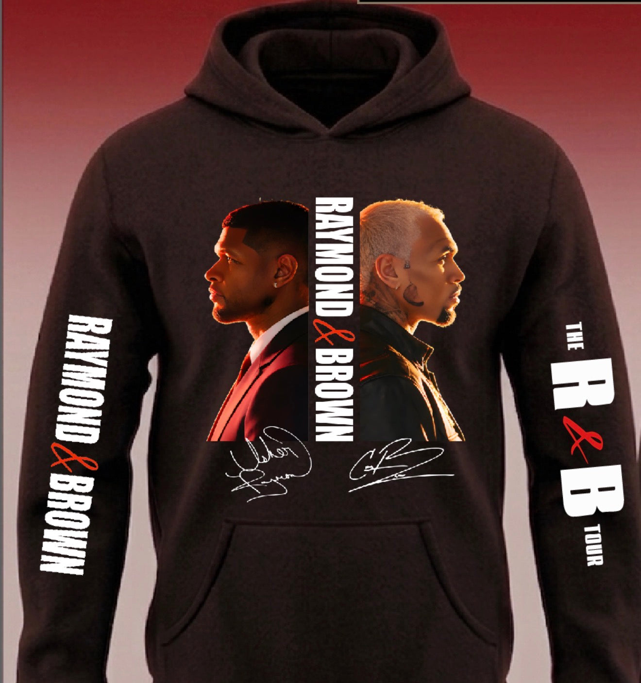Usher x Chris Brown “R&B Tour” Pullover Hoodie 2026 New S-5XL