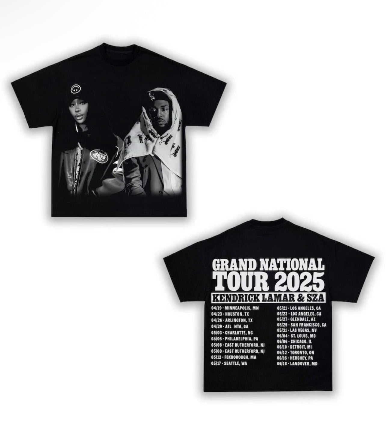 Kendrick Lamar x SZA Grand National tour GNX T shirt S-5XL New  Fast Shipping Good Kid Maad City Tee 2024