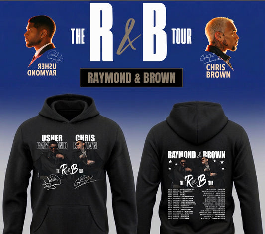 Usher x Chris Brown “R&B Tour” Pullover Hoodie 2026 New S-5XL