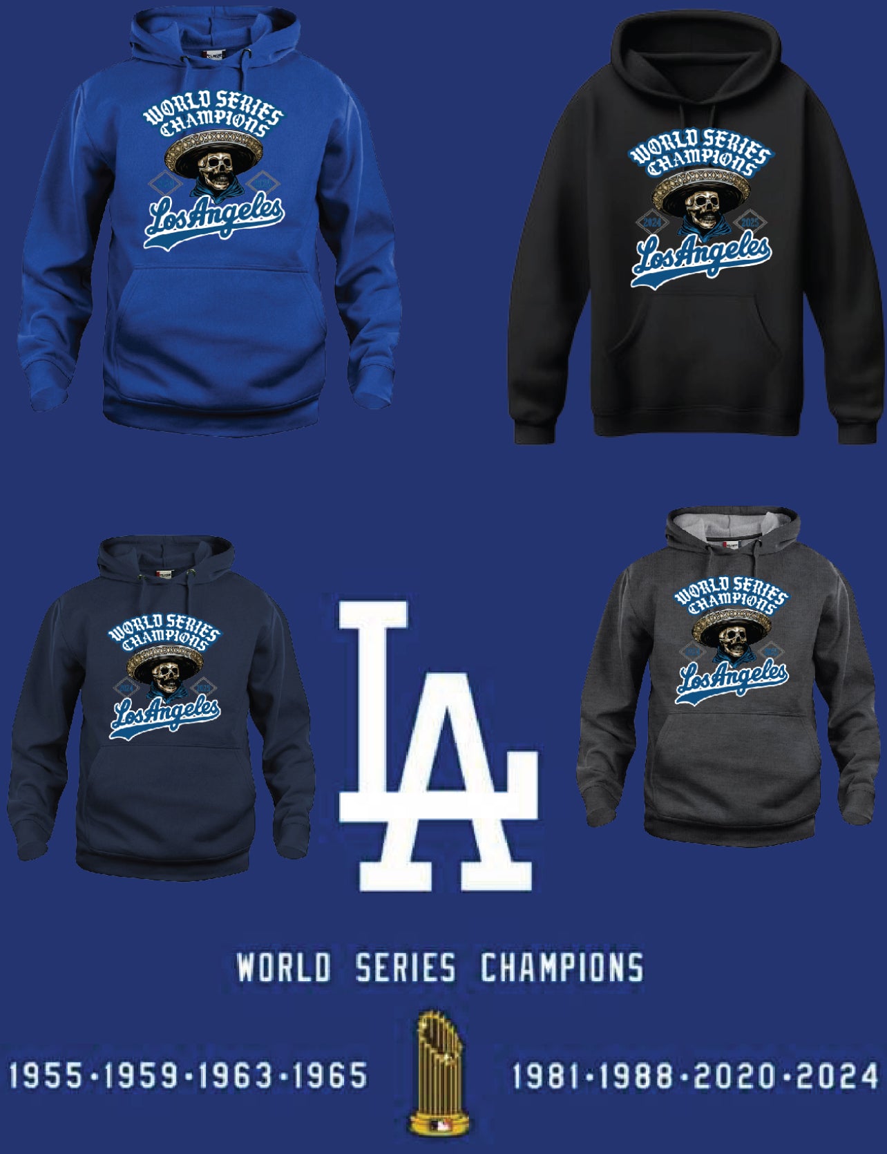 Los Angeles Dodger Back 2 Back World Series Champions Roll Call 2025 Sweater New S-5XL