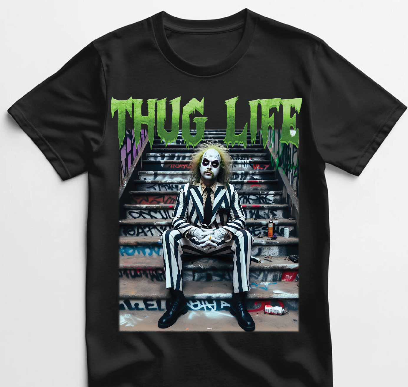 Beetlejuice Thug Life T shirt New S-5XL