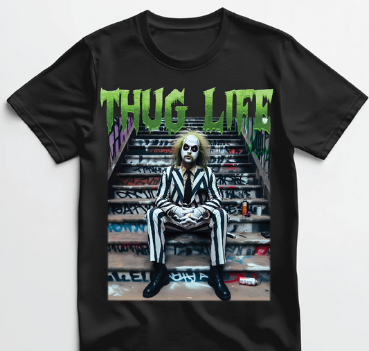 Beetlejuice Thug Life T shirt New S-5XL
