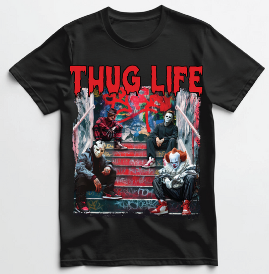 Halloween Villians Thug Life T shirt New S-5XL
