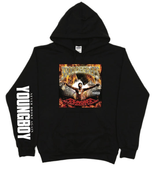 NBA Youngboy Never Broke Again 3800 Degreez Hoodie New S-5XL 2025
