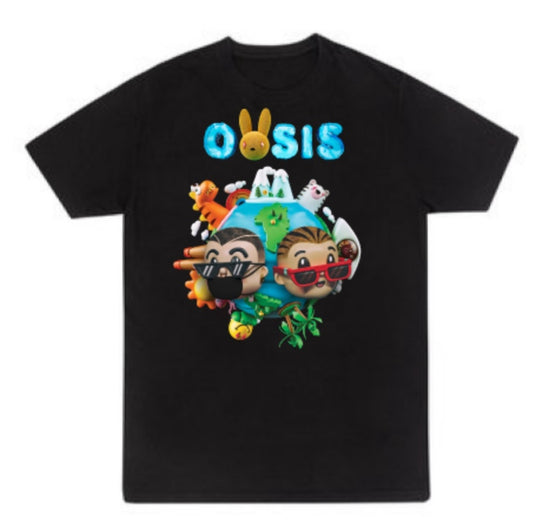 Bad Bunny x J Balvin Oasis Merch T Shirts New S-5XL El Conejo Malo Merch