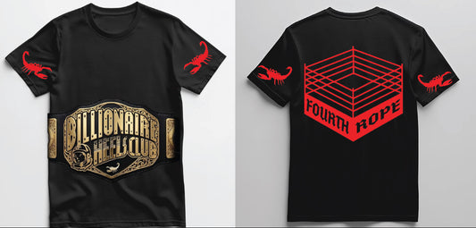 Westside Gunn Billionaire Heels Club  x Fourth Rope Belt T shirt All Colors and Sizes S-5XL