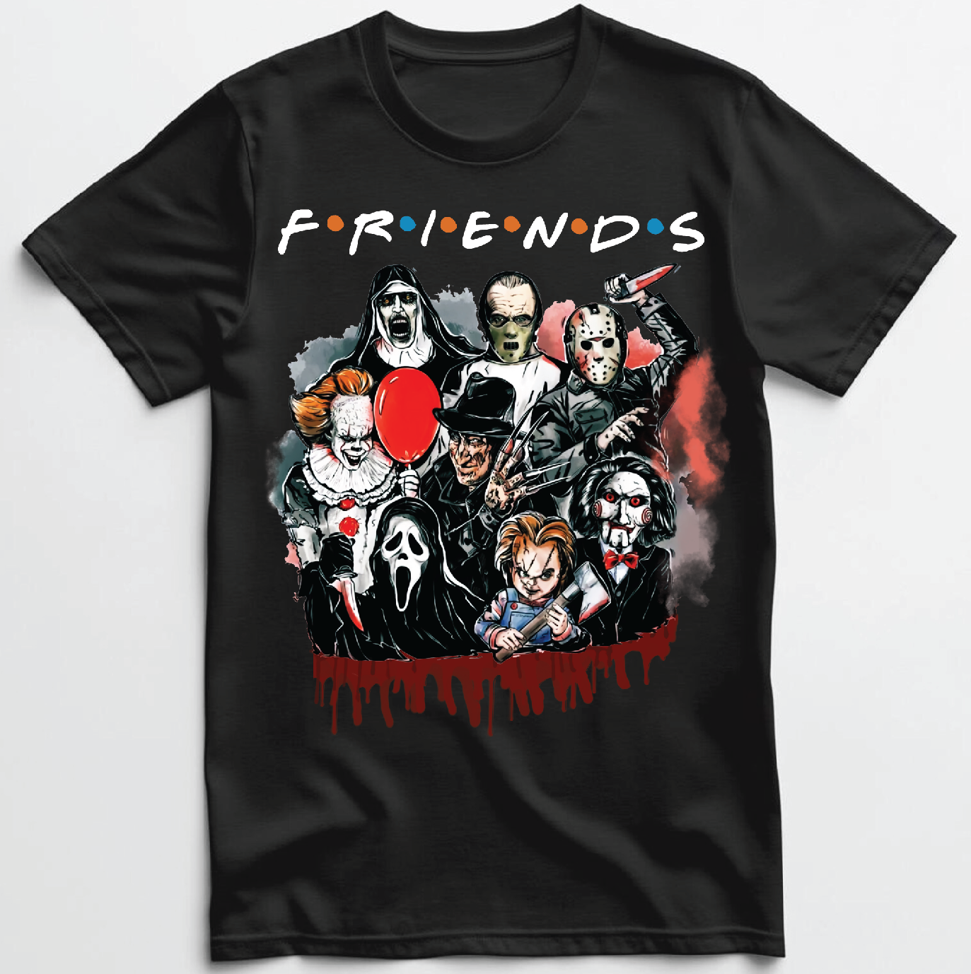 Halloween Villians FRIENDS T shirt New S-5XL