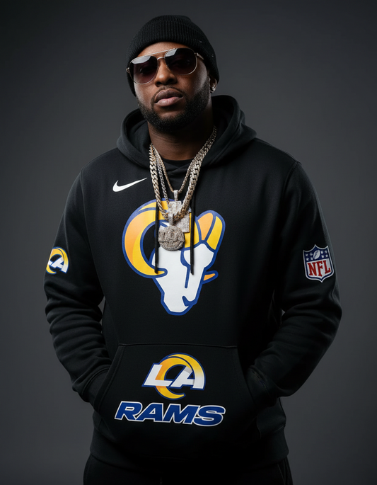 LA Rams Pullover Horns Up Hoodie New S-5xL All Colors Available