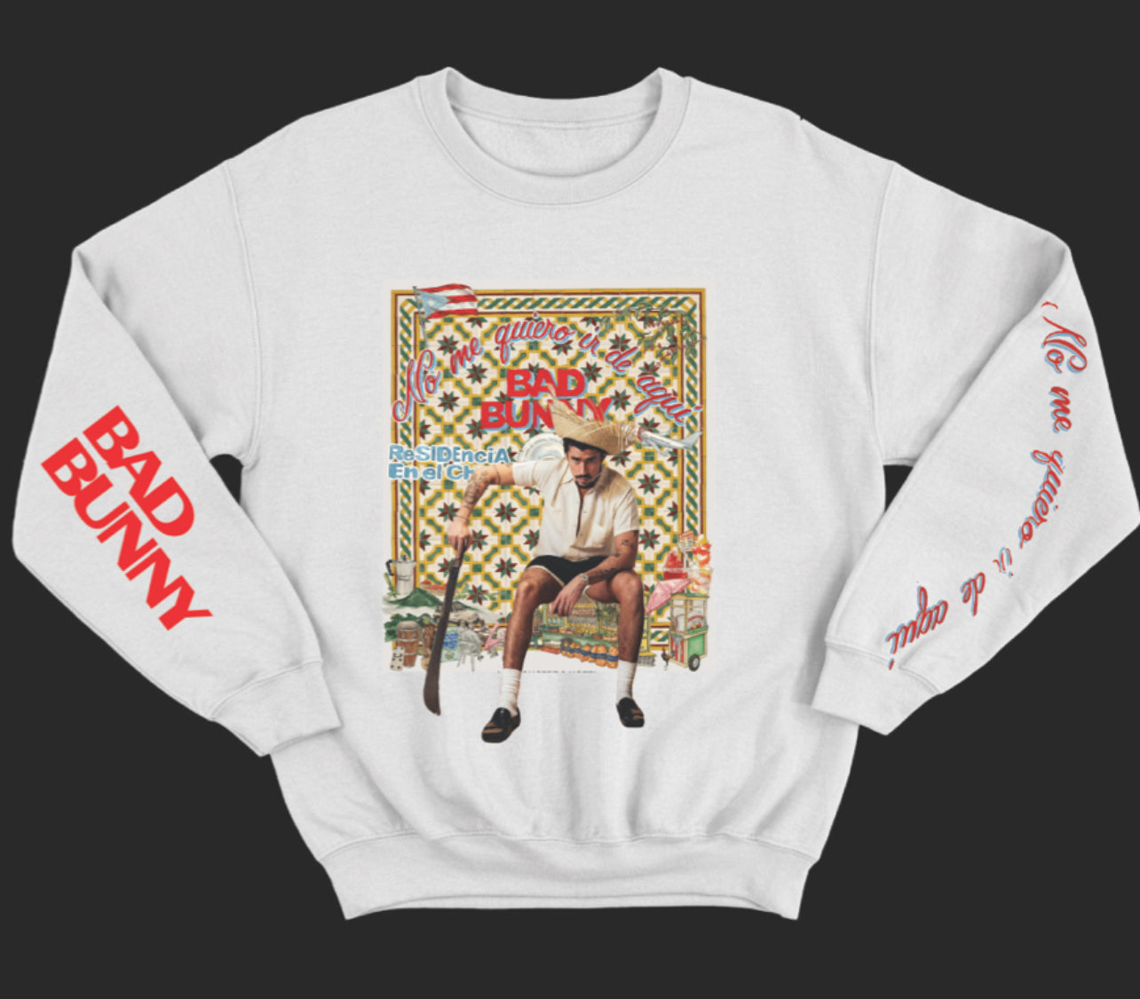 Bad Bunny No Me Quiero Irr De Aqui Tour Sweater 2025 S-5XL New