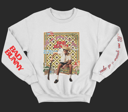 Bad Bunny No Me Quiero Irr De Aqui Tour Sweater 2025 S-5XL New