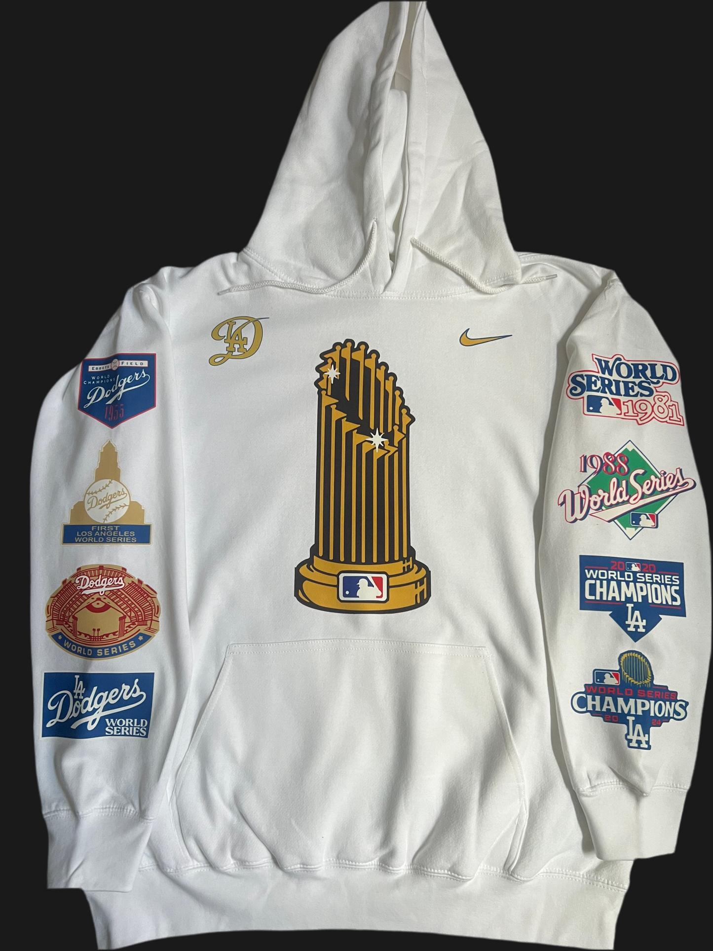 Los Angeles Dodgers 8X World Series Champions Pennant Pullover  Hoodie Unisex S-5XL New 2024