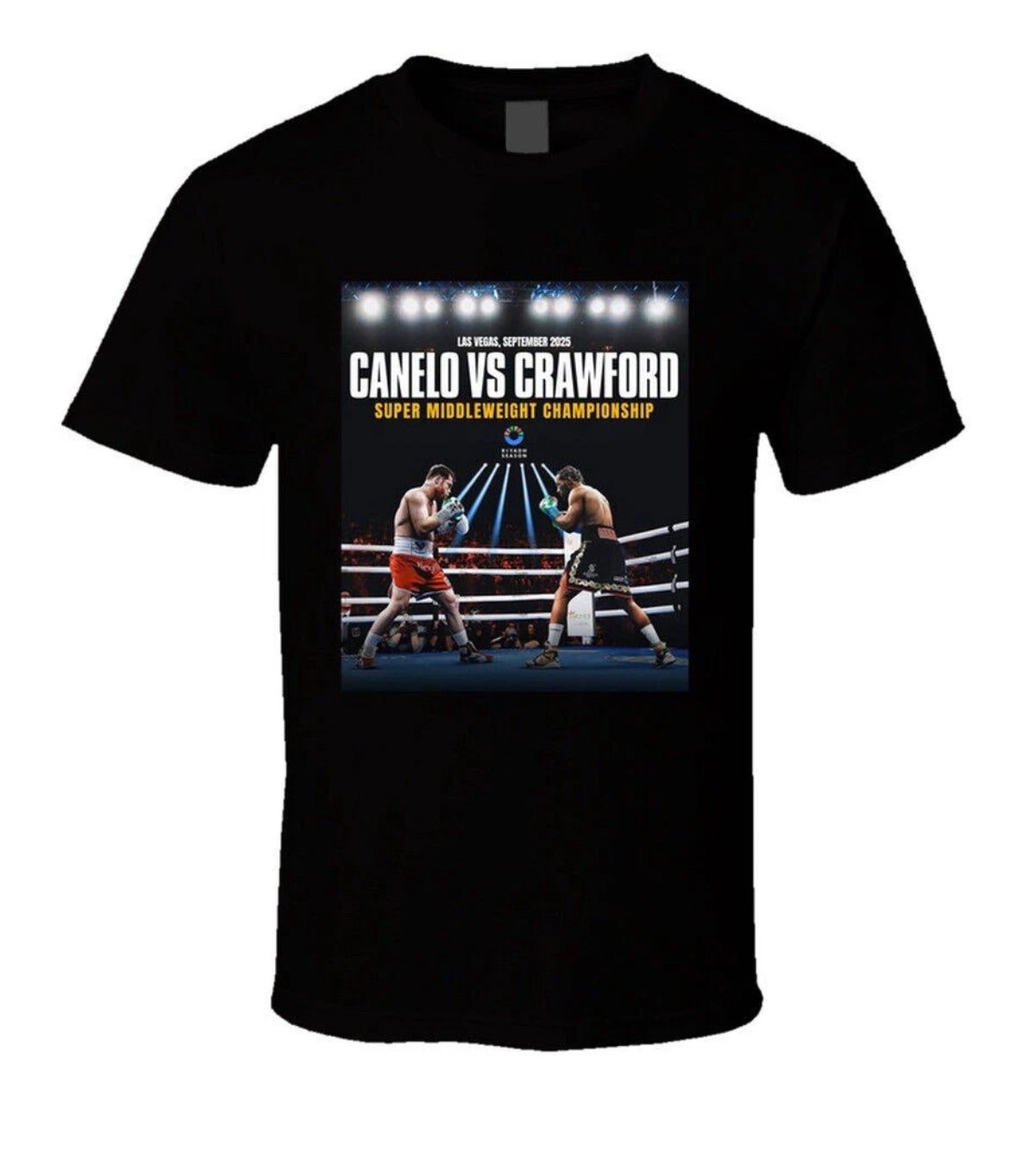 Saul Canelo Alvarez vs Terrance "Bud" Crawford T shirt New  S-5XL 2025 Fight of the Century Boxing