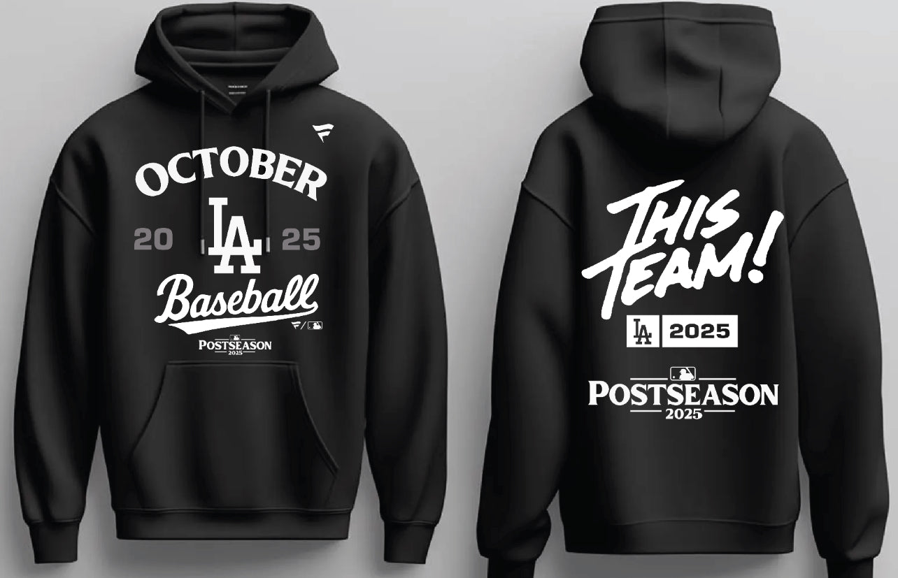 Los Angeles Dodgers October Baseball Hoodie New S-5XL