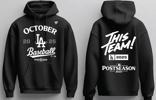 Los Angeles Dodgers October Baseball Hoodie New S-5XL