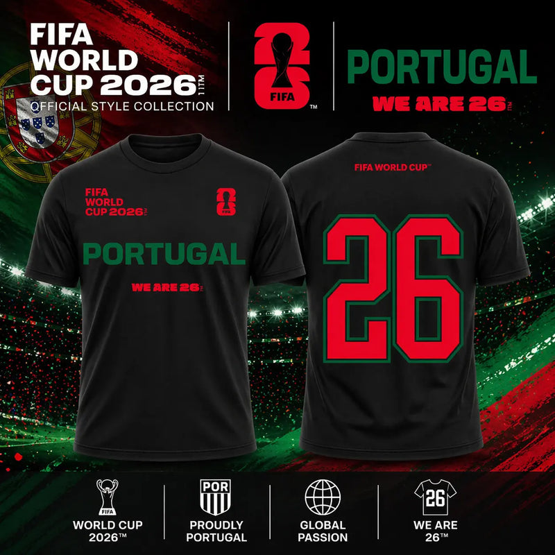 PUR Purtugal T shirt Portugal National Team Tee New S-5XL