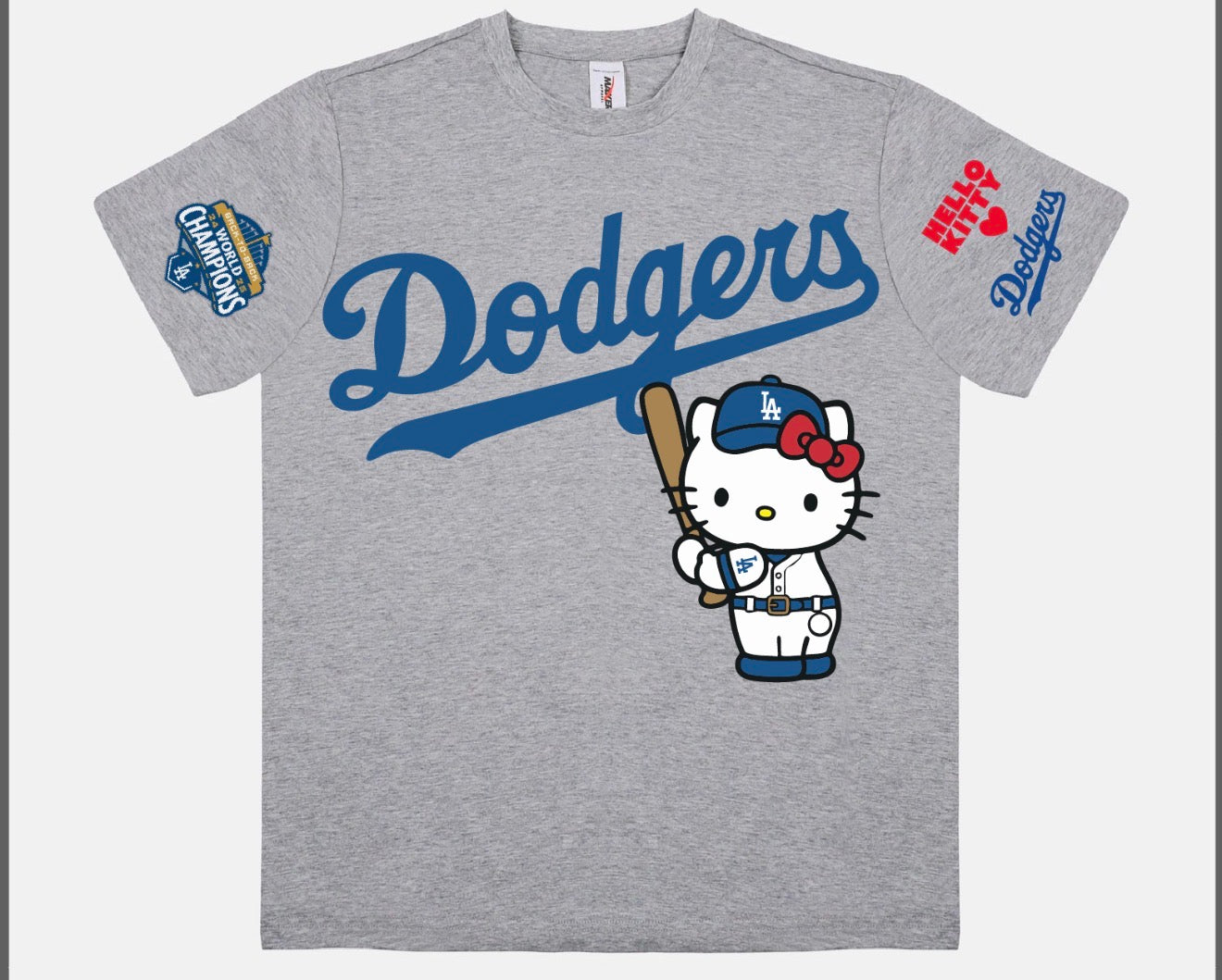 Hello Kitty Dodgers Night Collab T shirt Kids x Adult Sizes 2025