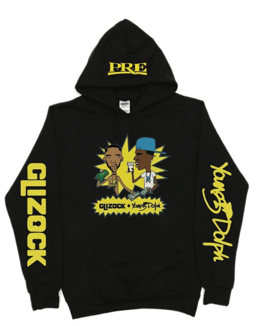 Young Dolph x Glizock P.R.E. Pullover Hoodie New S-5XL 2024