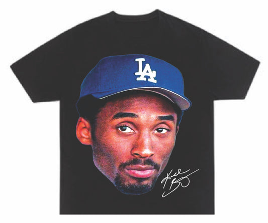 Kobe Bryant Dodgers Cap T shirt New  Basketball Tee S-5XL 2024
