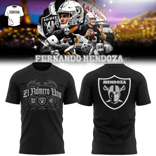 Fernando Mendoza El Numero Uno Raider Nation T-Shirts - All Colors and Sizes