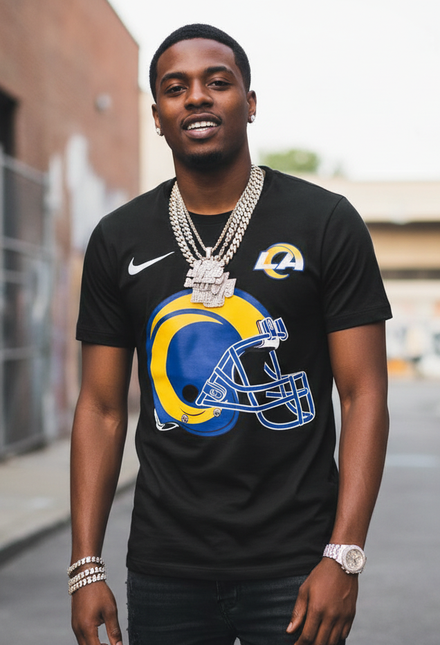 Los Angeles Rams Classic Helmet 2025-26 T shirt All Colors and Sizes