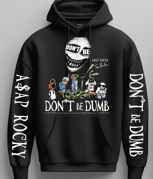 A$AP Rocky w/ Tim Burton “Don’t Be Dumb” Pullover Hoodie 2026 New S-5XL