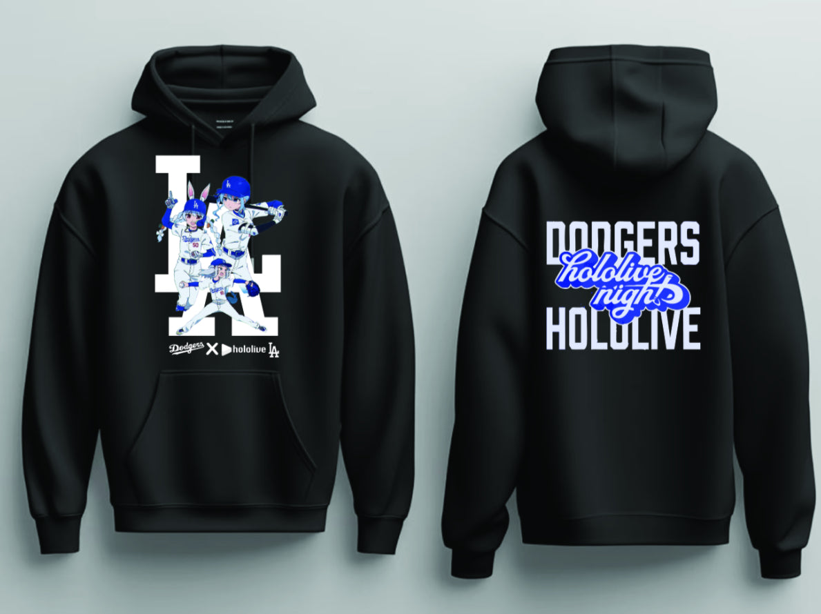 Los Angeles Dodgers x Hololive Night MLB 2025 Limited Hoodie Cool Gifts For Baseball Lovers