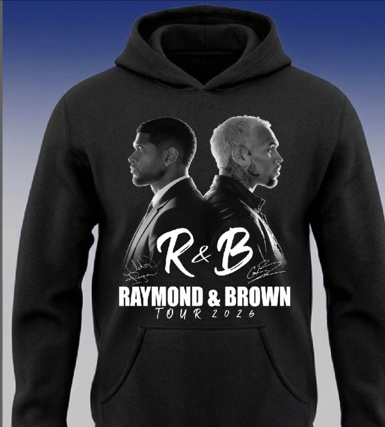 Usher x Chris Brown “R&B Tour” Pullover Hoodie 2026 New S-5XL