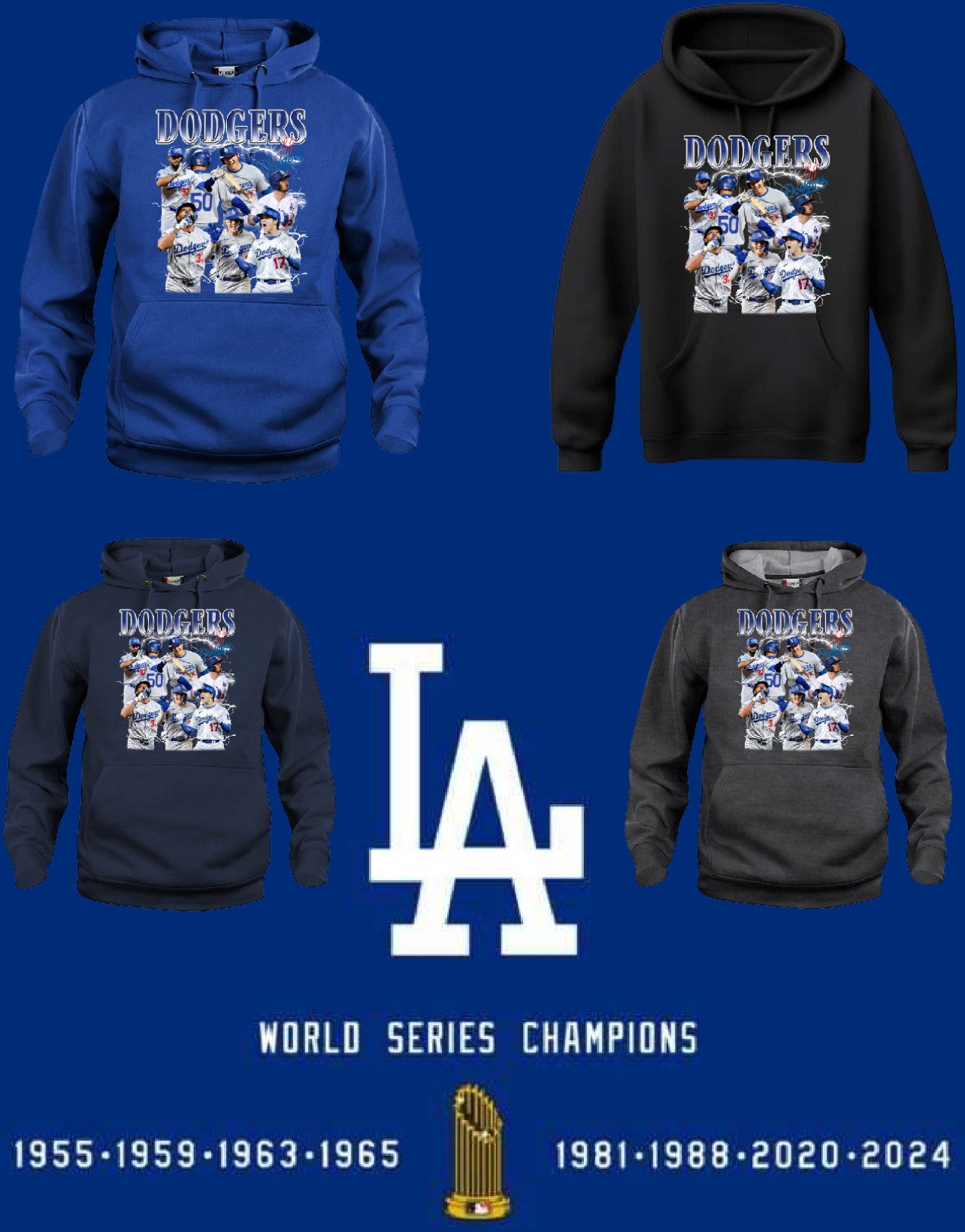 Los Angeles Dodgers Dodger Team 2025 Sweater New S-5XL