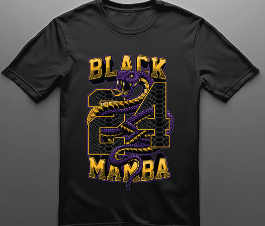 Kobe Bryant Black Mamba 24 T shirt All Colors and Sizes
