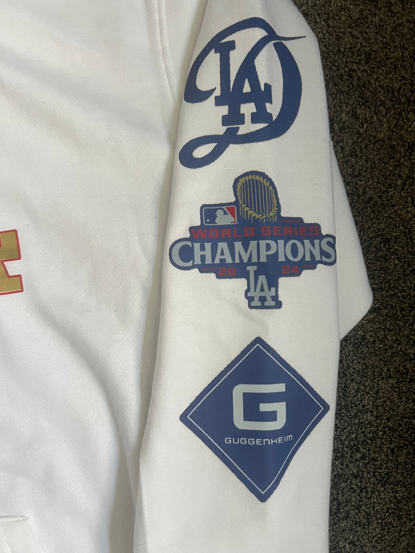 Los Angeles Dodgers Gold Print Pullover  Hoodie Unisex S-5XL New 2025