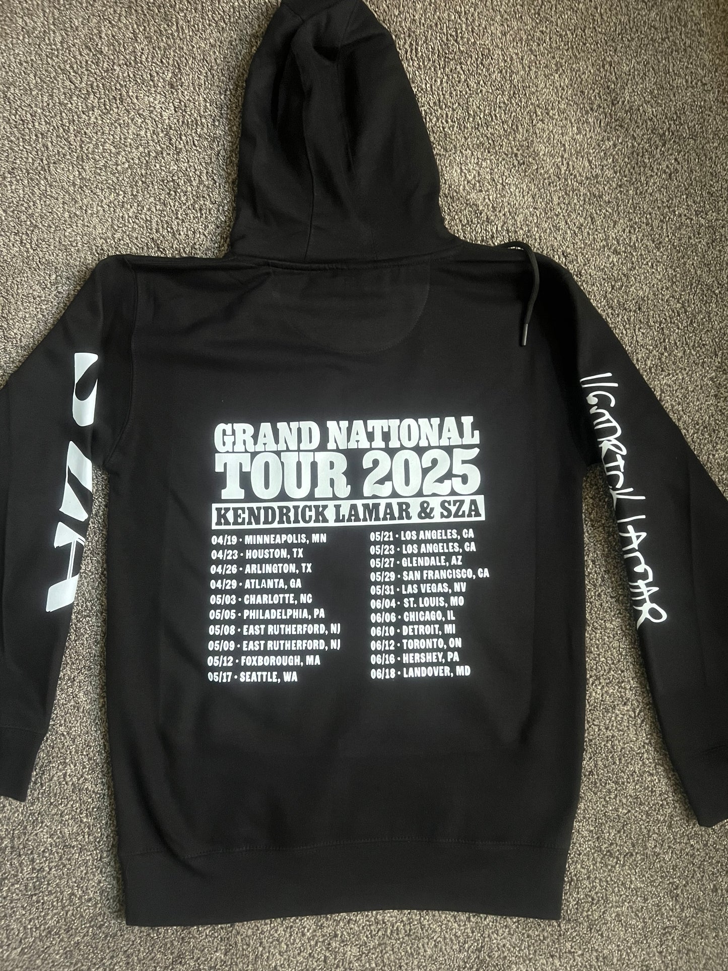 Kendrick Lamar x SZA x Grand National Tour TDE x pgLang Hoodie Unisex S-5XL New