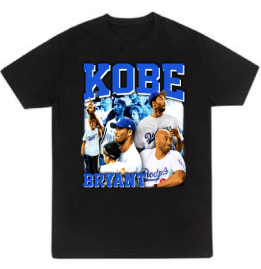 Kobe Bryant x Dodgers T shirt New  Basketball Tee S-5XL 2024