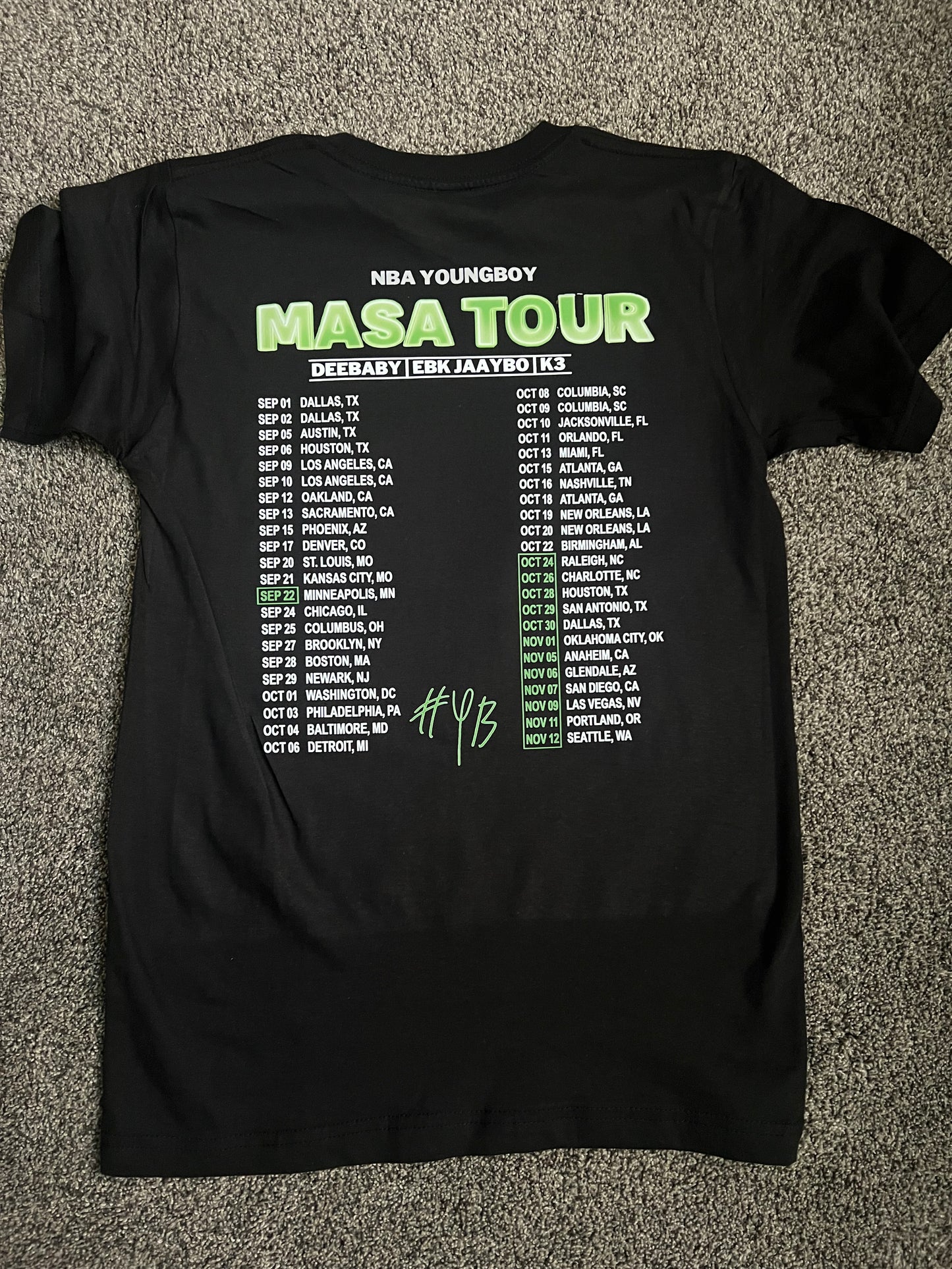 NBA Youngboy MASA T shirt New S-5XL