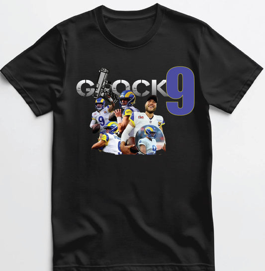 Los Angeles Rams Mathew Stafford “Glock9” T shirt All Colors and Sizes