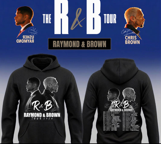 Usher x Chris Brown “R&B Tour” Pullover Hoodie 2026 New S-5XL
