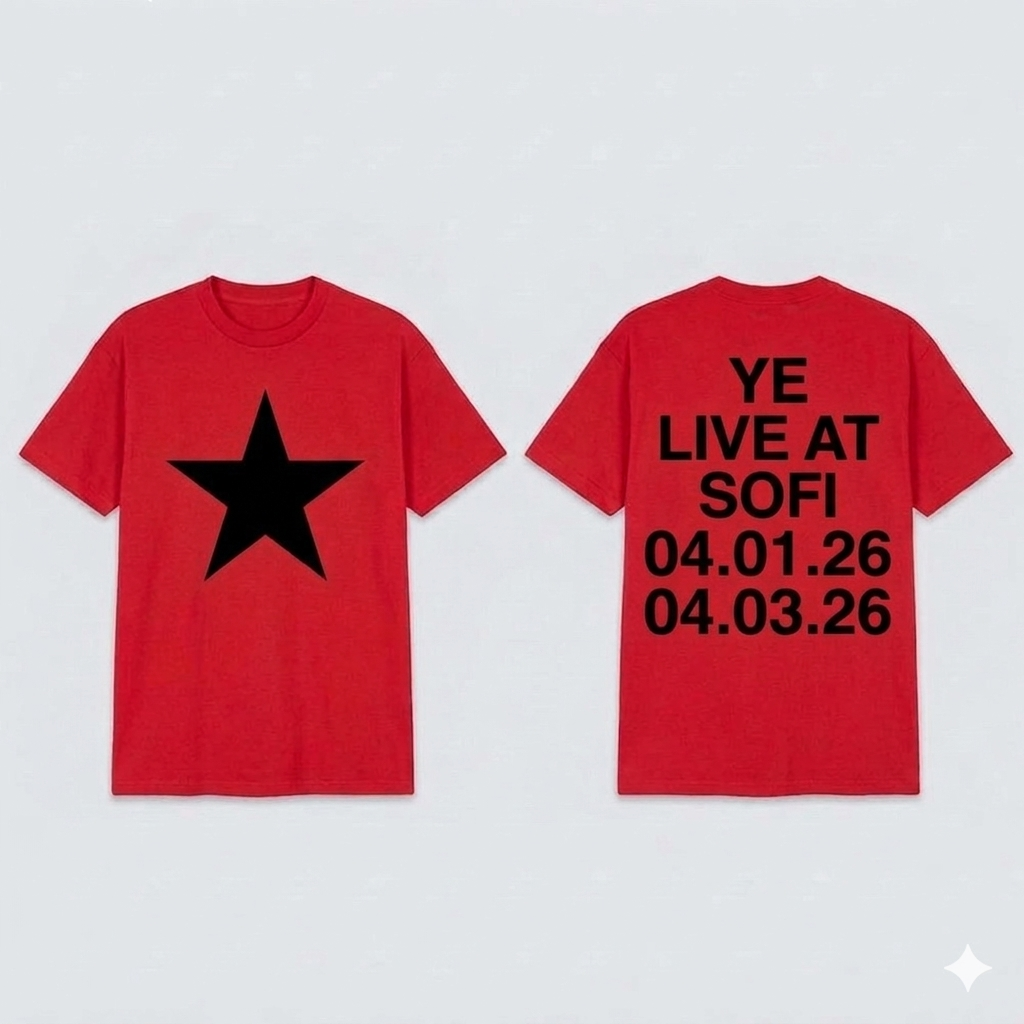 Kanye West Bully Live at Sofi Tour Merch T shirt