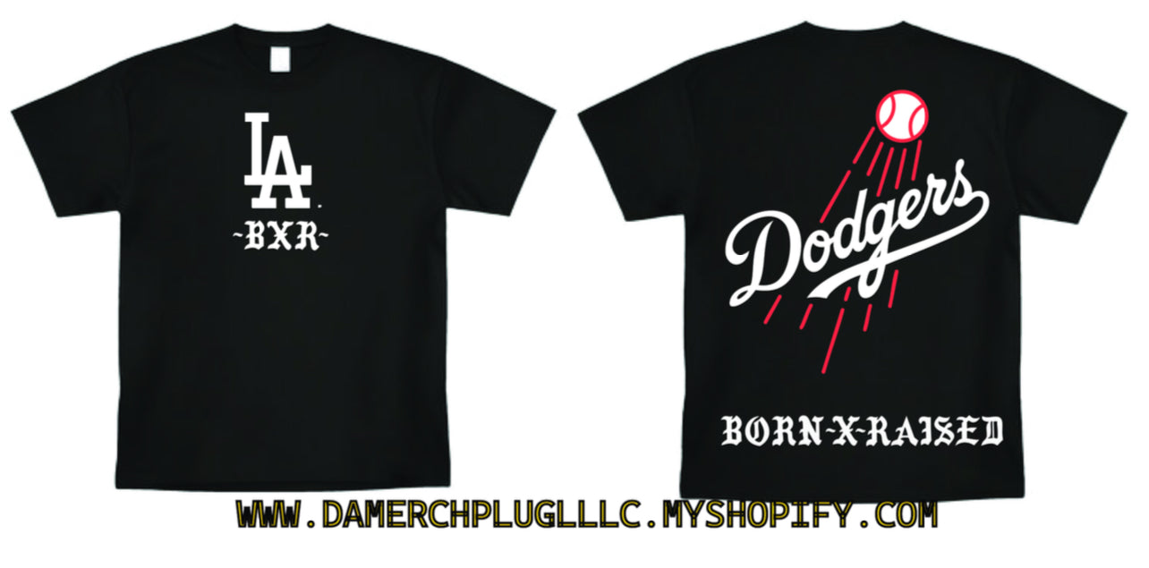 Los Angeles Dodgers LA x Born X Raised T shirt New  Baseball Tee S-5XL 202