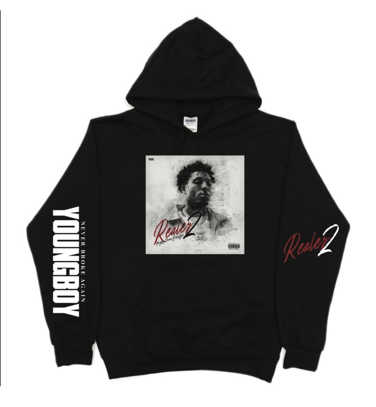 NBA Youngboy Never Broke Again Realer 2 Cover Hoodie New S-5XL 2025