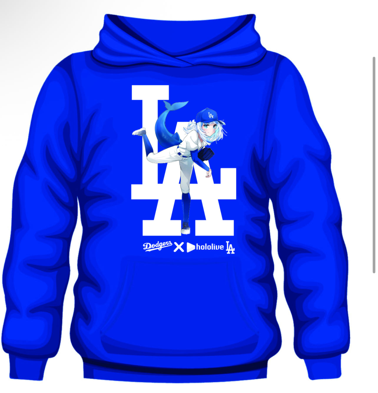 Los Angeles Dodgers x Hololive Night MLB 2025 Limited Hoodie Cool Gifts For Baseball Lovers
