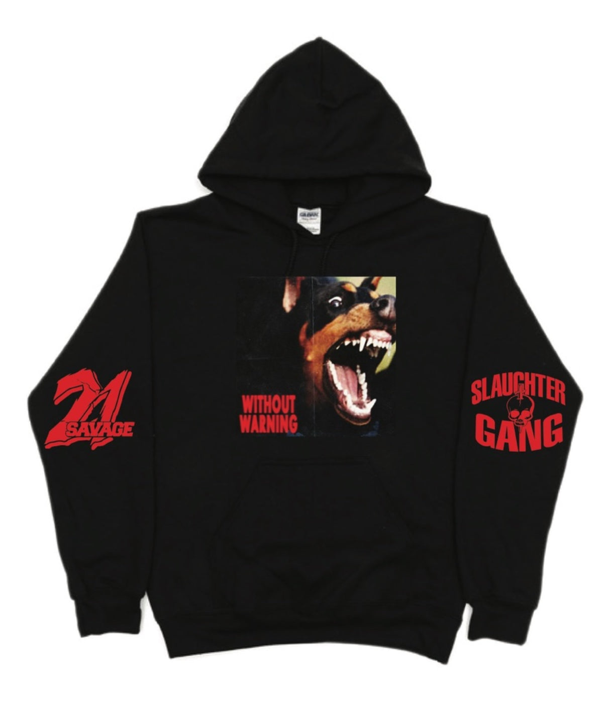 21 Savage Without Warning  Pullover Hoodie S-5XL New 2023