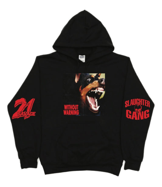 21 Savage Without Warning  Pullover Hoodie S-5XL New 2023